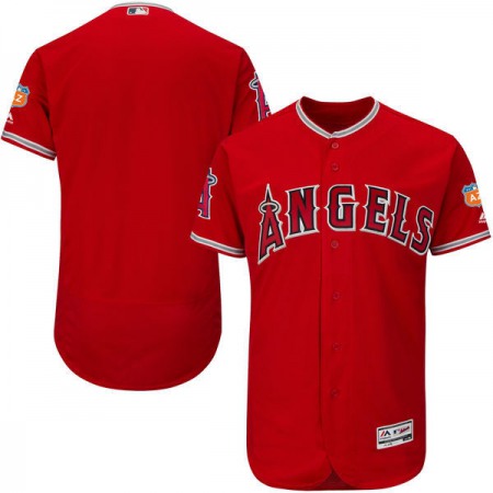 Men's Los Angeles Angels of Anaheim Majestic Alternate Red 2016 Spring Training Flex Base Authentic Collection Team Stitched MLB Jersey
