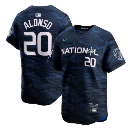 Men's New York Mets #20 Pete Alonso Royal 2023 All-star Cool Base Stitched Baseball Jersey