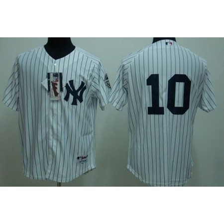 Yankees #10 Phil Rizzuto Stitched White MLB Jersey