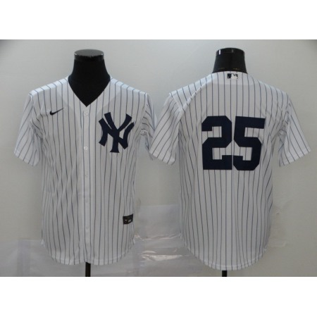Men's New York Yankees #25 Gleyber Torres White Flex Base Stitched MLB Jersey