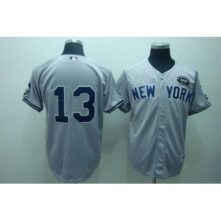 Yankees #13 Alex Rodriguez Grey GMS The Boss Stitched MLB Jersey