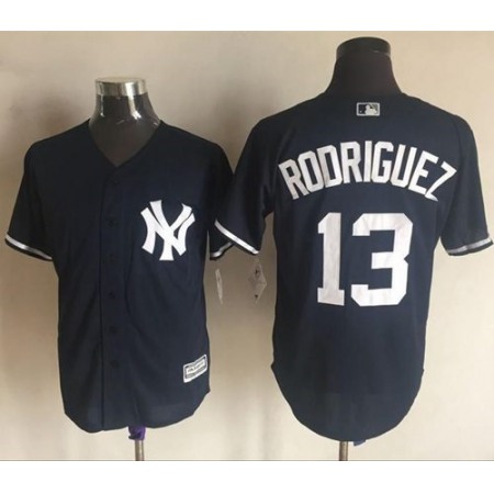 Yankees #13 Alex Rodriguez Navy Blue New Cool Base Stitched MLB Jersey