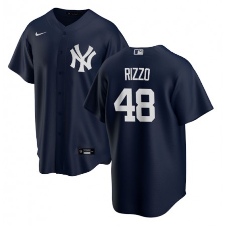 Men's New York Yankees #48 Anthony Rizzo Navy Cool Base Stitched Baseball Jersey