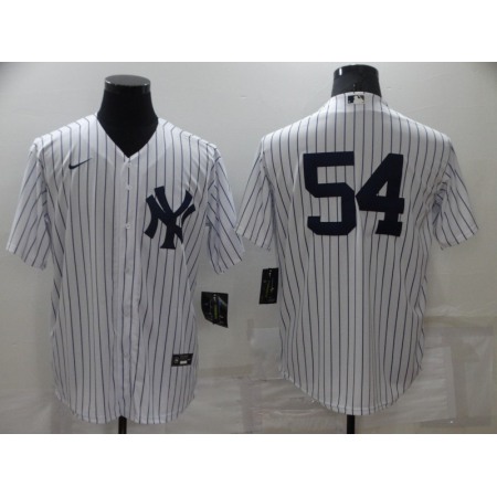 Men's New York Yankees #54 Aroldis Chapman White Cool Base Stitched Baseball Jersey