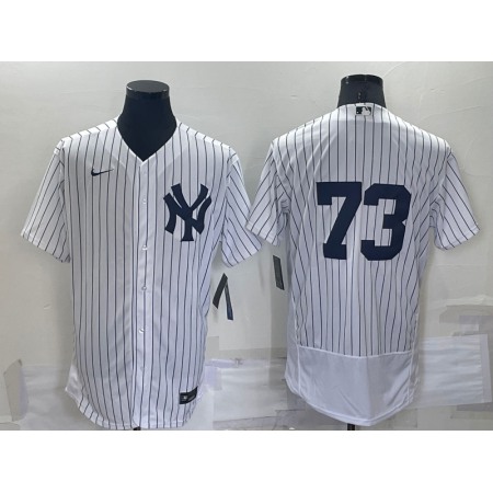 Men's New York Yankees #73 Michael King White Flex Base Stitched Baseball Jersey