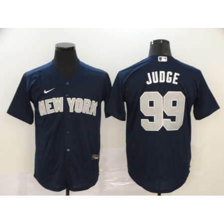 Men's New York Yankees #99 Aaron Judge Navy Cool Base Stitched MLB Jersey