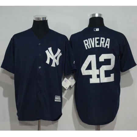 Yankees #42 Mariano Rivera Navy Blue New Cool Base Stitched MLB Jersey