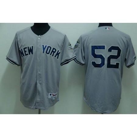Yankees #52 C.C. Sabathia Stitched Grey MLB Jersey