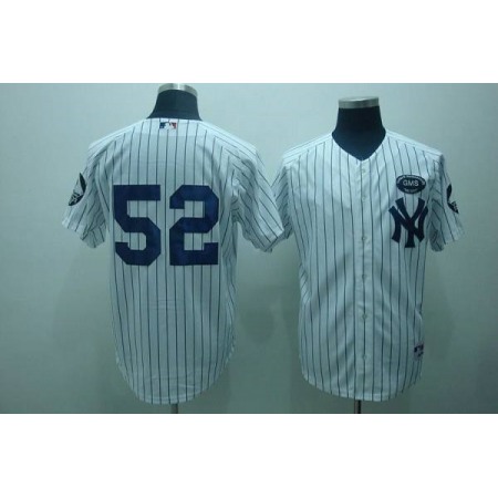Yankees #52 C.C. Sabathia White GMS The Boss Stitched MLB Jersey