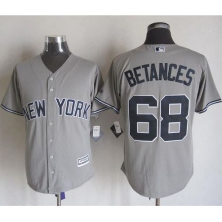 Yankees #68 Dellin Betances Grey New Cool Base Stitched MLB Jersey