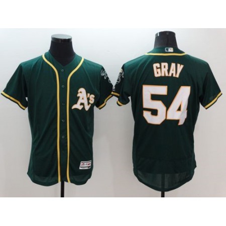 Athletics #54 Sonny Gray Green Flexbase Authentic Collection Stitched MLB Jersey