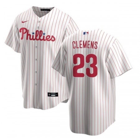 Men's Philadelphia Phillies #23 Kody Clemens White Cool Base Stitched Baseball Jersey