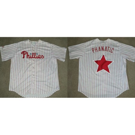 Men's Philadelphia Phillies White Cool Base Stitched Jersey