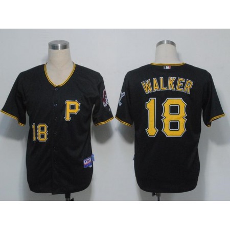 Pirates #18 Neil Walker Black Stitched MLB Jersey
