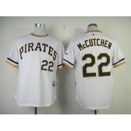Pirates #22 Andrew McCutchen White Alternate 2 Cool Base Stitched MLB Jersey