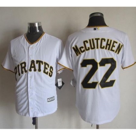 Pirates #22 Andrew McCutchen White New Cool Base Stitched MLB Jersey