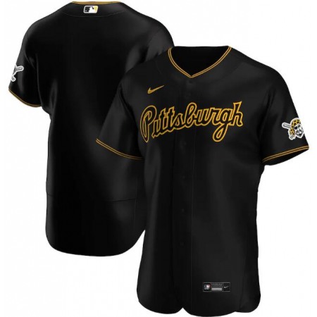 Men's Pittsburgh Pirates Blank 2020 Black Flex Base Stitched Jersey