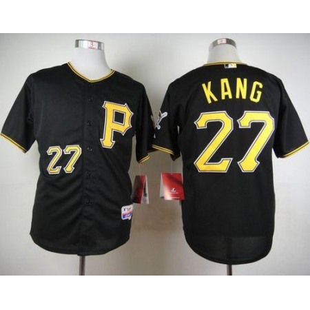 Pirates #27 Jung-ho Kang Black Cool Base Stitched MLB Jersey