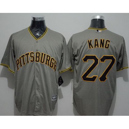 Pirates #27 Jung-ho Kang Grey New Cool Base Stitched MLB Jersey