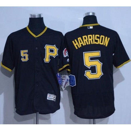 Pirates #5 Josh Harrison Black Flexbase Authentic Collection Stitched MLB Jersey