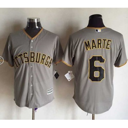 Pirates #6 Starling Marte Grey New Cool Base Stitched MLB Jersey