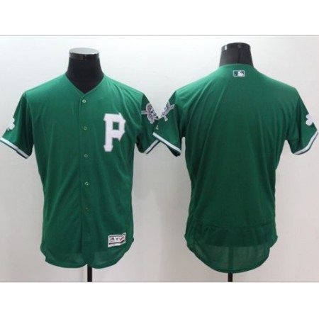 Pirates Blank Green Celtic Flexbase Authentic Collection Stitched MLB Jersey