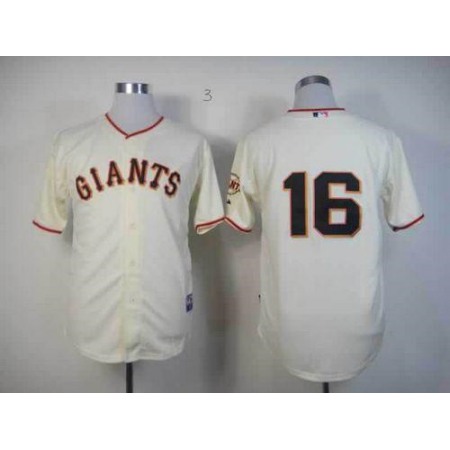 Giants #16 Angel Pagan Cream Cool Base Stitched MLB Jersey