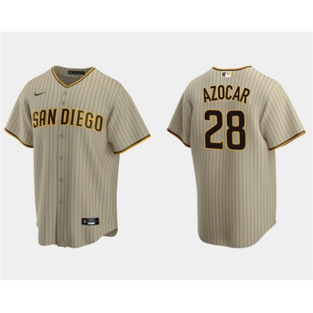 Men's San Diego Padres #28 Jose Azocar Tan Cool Base Stitched Jersey