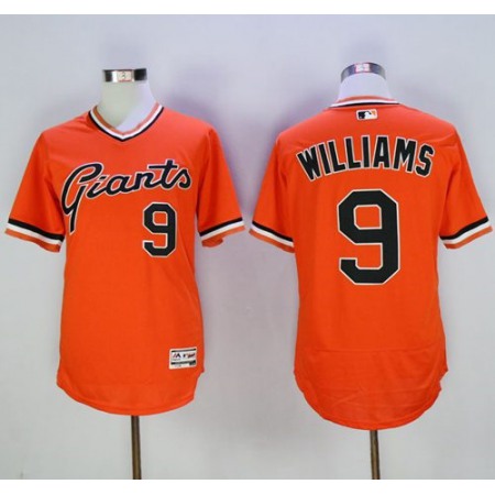 Giants #9 Matt Williams Orange Flexbase Authentic Collection Cooperstown Stitched MLB jerseys