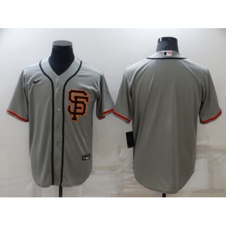 Men's San Francisco Giants Blank Grey Cool Base Stitched Jersey