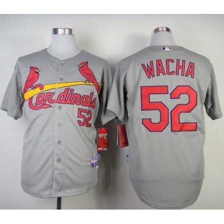 Cardinals #52 Michael Wacha Grey Cool Base Stitched MLB Jersey