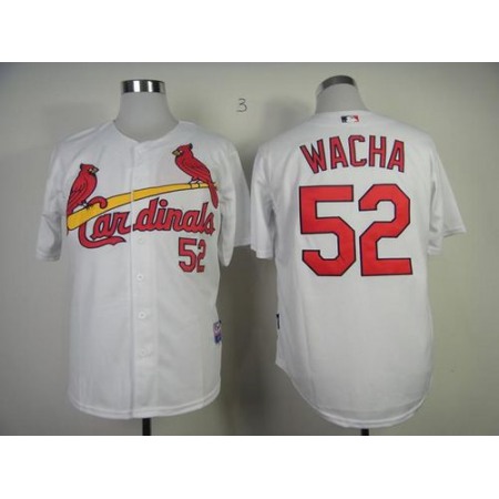 Cardinals #52 Michael Wacha White Cool Base Stitched MLB Jersey