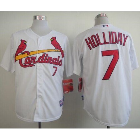 Cardinals #7 Matt Holliday Stitched White MLB Jersey