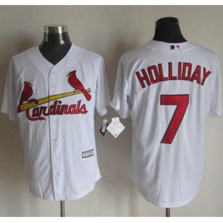 Cardinals #7 Matt Holliday White New Cool Base Stitched MLB Jersey