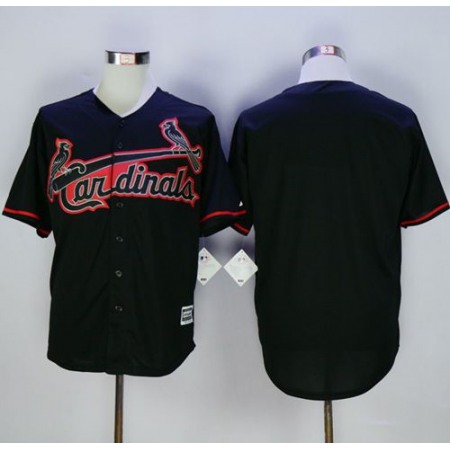 Cardinals Blank Black New Cool Base Fashion Stitched MLB Jersey