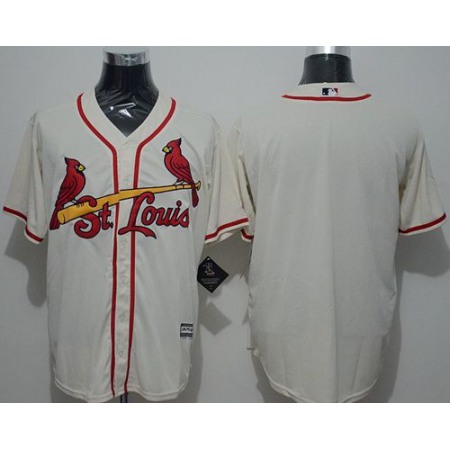 Cardinals Blank Cream New Cool Base Stitched MLB Jersey