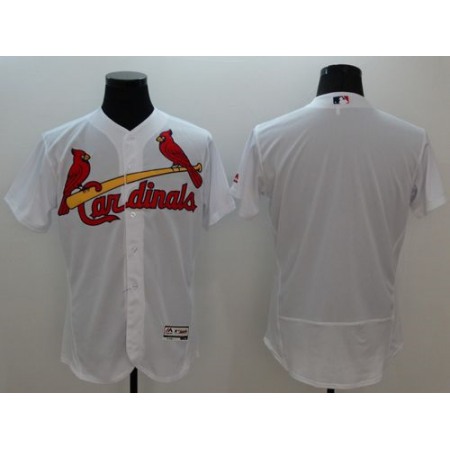 Cardinals Blank White Flexbase Authentic Collection Stitched MLB Jersey