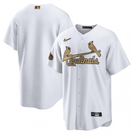 Men's St. Louis Cardinals Blank 2022 All-Star White Cool Base Stitched Baseball Jersey
