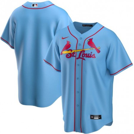 Men's St. Louis Cardinals Blank Blue Cool Base Stitched Jersey
