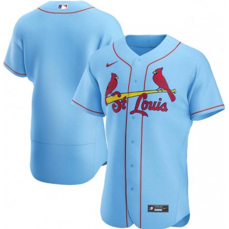Men's St. Louis Cardinals Blank Blue Flex Base Stitched Jersey