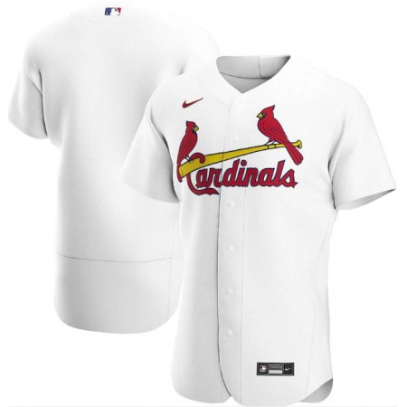 Men's St. Louis Cardinals Blank White Flex Base Stitched Jersey