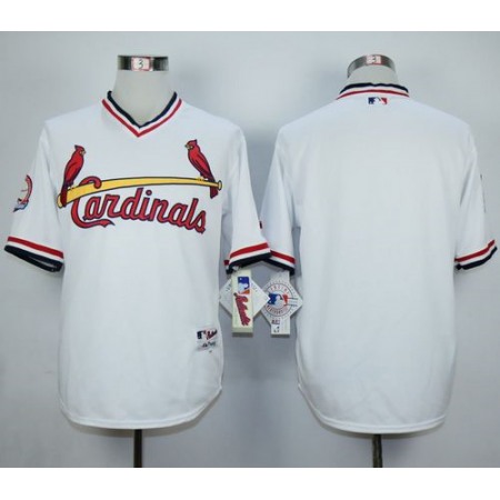 Cardinals Blank White 1982 Turn Back The Clock Stitched MLB Jersey