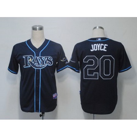 Rays #20 Matt Joyce Dark Blue Cool Base Stitched MLB Jersey