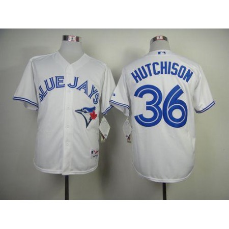 Blue Jays #36 Drew Hutchison White Cool Base Stitched MLB Jersey