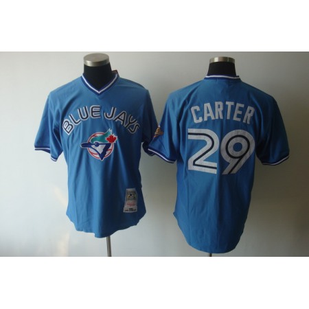 Mitchell And Ness Blue Jays #29 Joe Carter Blue Stitched MLB Jersey