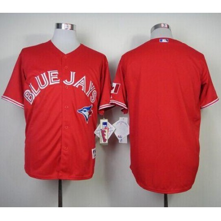 Blue Jays Blank Red Canada Day Stitched MLB Jersey
