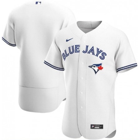 Men's Toronto Blue Jays Blank White Flex Base Stitched Jersey