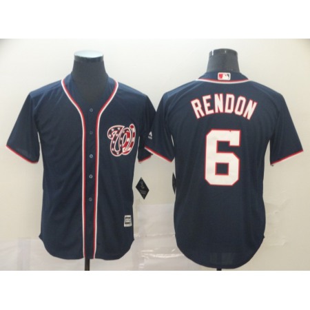 Men's Washington Nationals #6 Anthony Rendon Navy Cool Base Stitched MLB Jersey