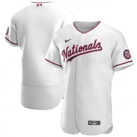 Men's Washington Nationals Blank 2020 New White Flex Base Stitched Jersey