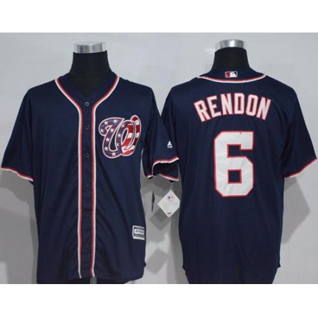 Nationals #6 Anthony Rendon Navy Blue New Cool Base Stitched MLB Jersey